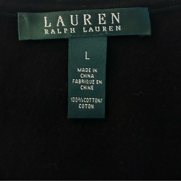 Ralph Lauren Black Sweater Tank Top Size Large - Picture 3 of 6